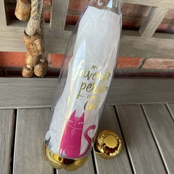 HALLMARK MY FAV PERSON IS MY CAT Water Bottle Bundle 1 hydro flask water bottle - Picture 1 of 6